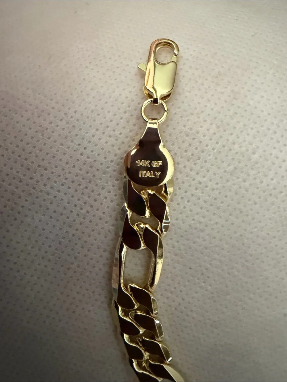 Gold Filled Figaro Chain Womans Bracelet